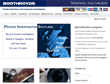 Tablet Screenshot of boothroydassociates.co.uk